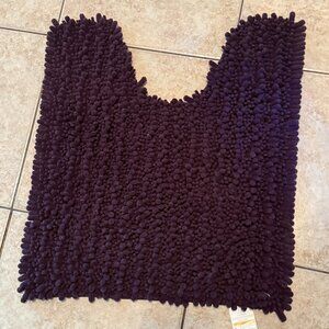Purple Soft Cozy Plush Chenille Contour Bath Mat Bathroom Rug (151)